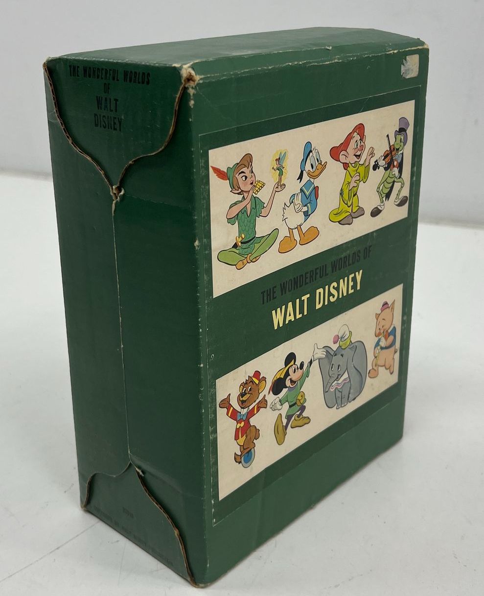 Vintage 1965 Wonderful Worlds of Walt Disney 4 Book Box Set Golden Press
