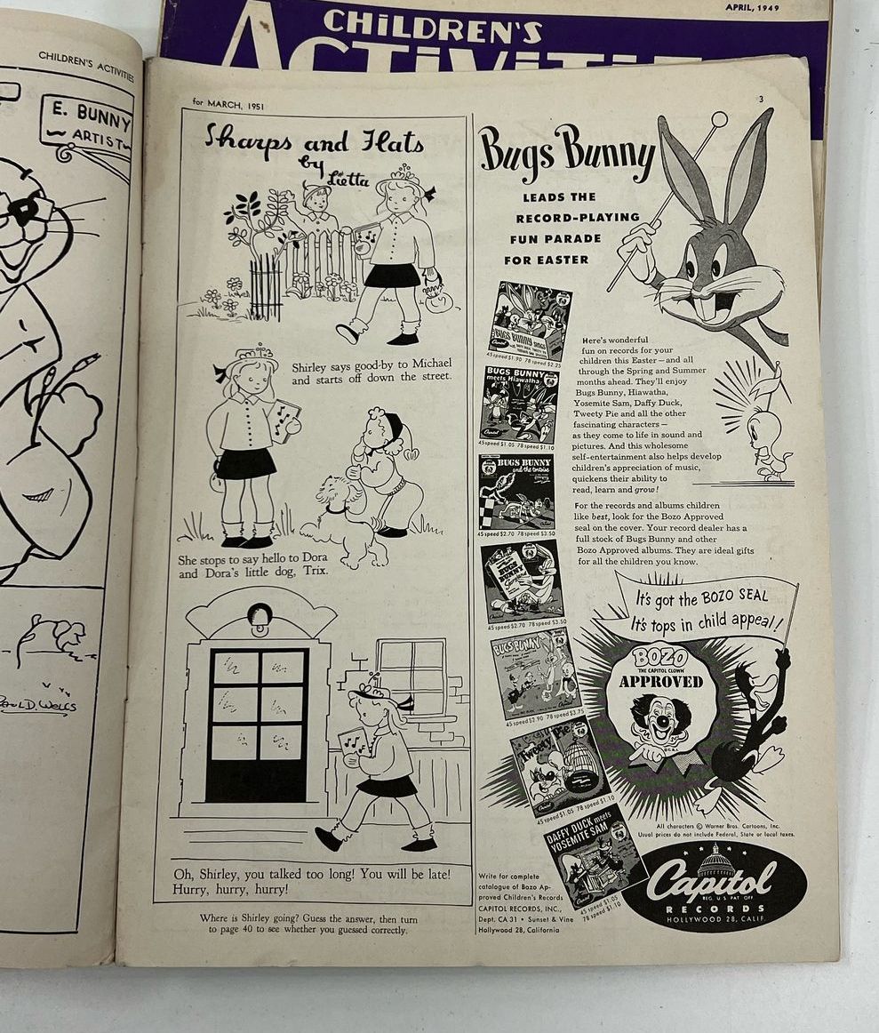 Child Training Association Vintage Children's Activity Books 1940s-50s Paperback