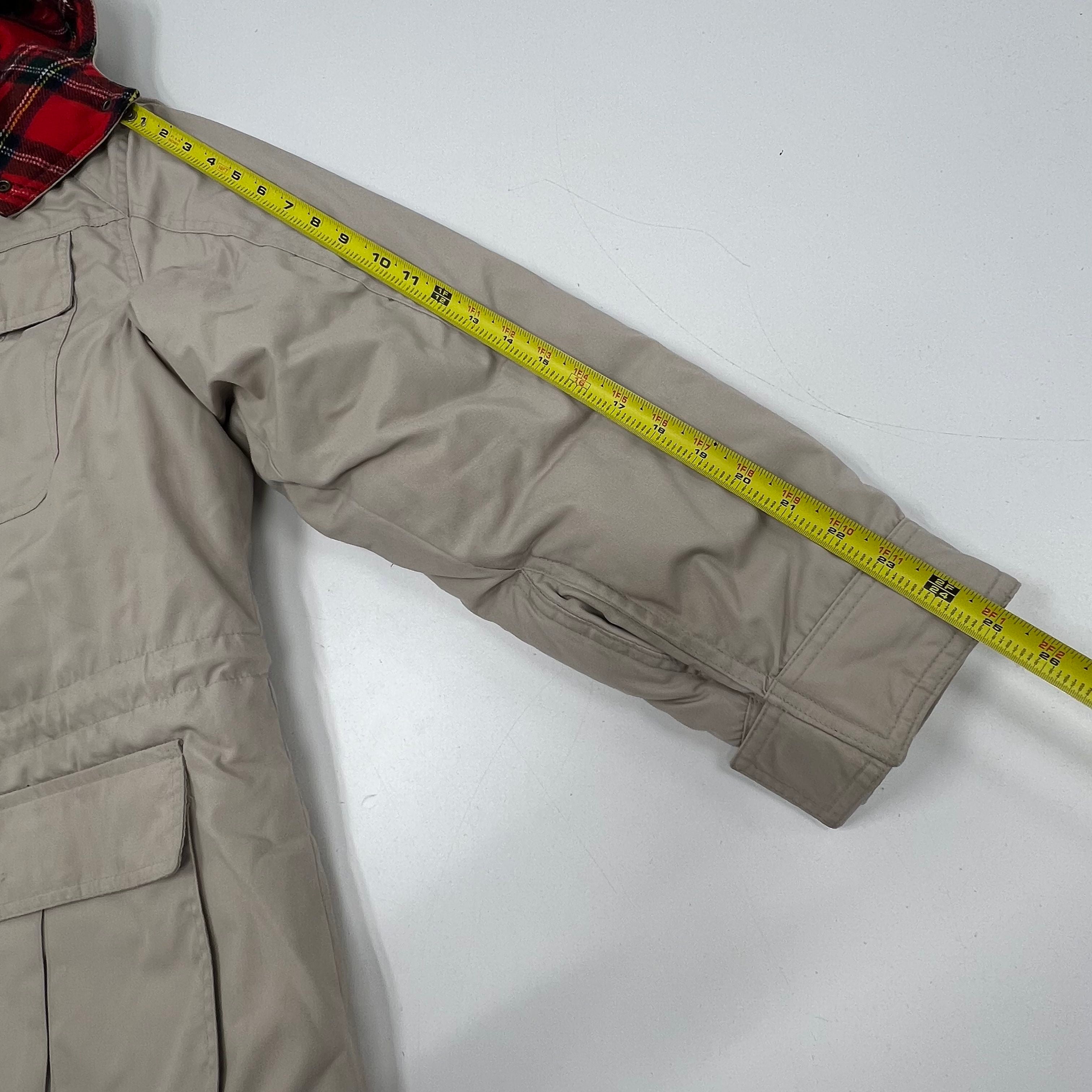 Vintage 80s Pacific Trail Weather Watcher Plaid Lined Parka Coat Men's L