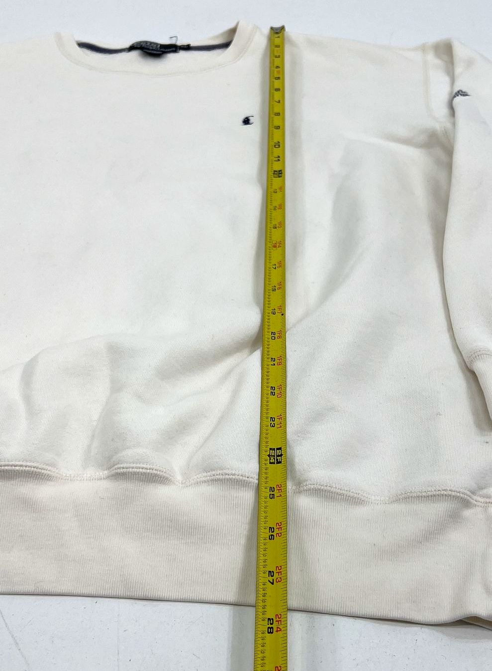 Vintage Y2K Polo Ralph Lauren Cream Embroidered Sweatshirt Men's XL