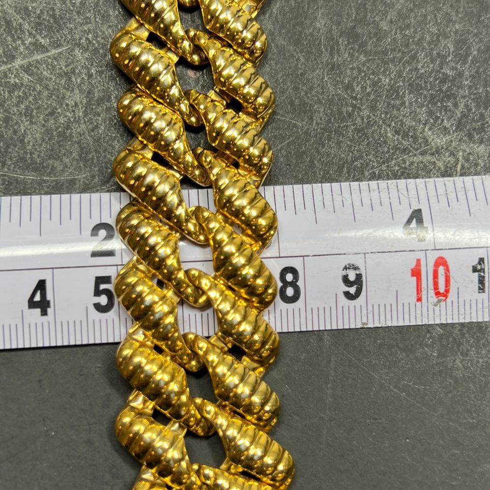 Napier Gold Tone Link Chain Bracelet