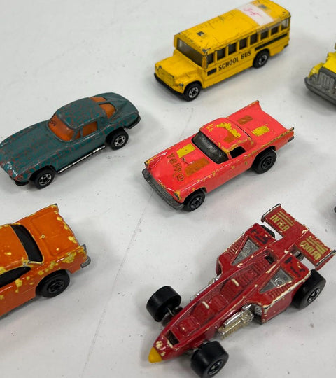 Vintage Hot Wheels 15 Car Lot Blackwall Era 1970s-80s Diecast Shell Truck Bus
