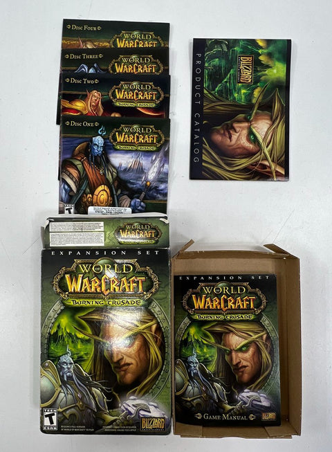 World of Warcraft Burning Crusade PC Big Box Game Lot Blizzard Conan