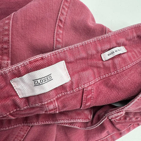 Closed Pedal-X Dusty Rose Garment Dyed Straight Leg Jeans Women's Size 28
