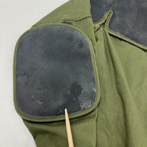 Vintage 10-X Green Canvas Padded Recoil Hunting Shooting Field Jacket USA