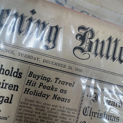 Vintage Newspaper Lot Boston Herald Post Saginaw News Bulletin 20th Century