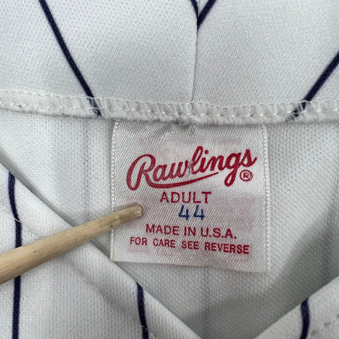 Vintage Rawlings Minnesota Twins MLB Jersey Stitched Pinstripe Schuster 00 Sz 44
