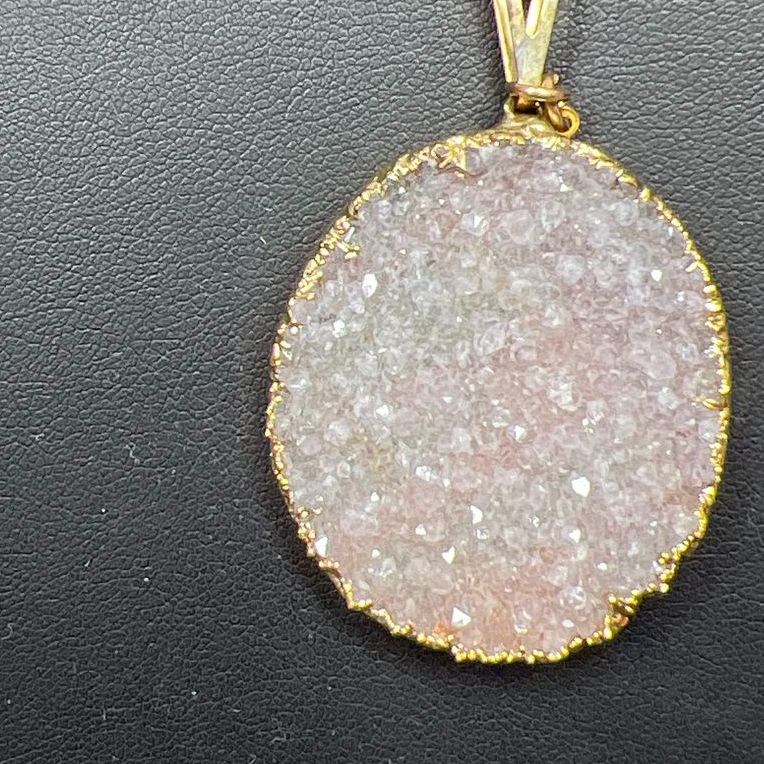 Cimber Stone Pendant Sterling Silver Chain Necklace