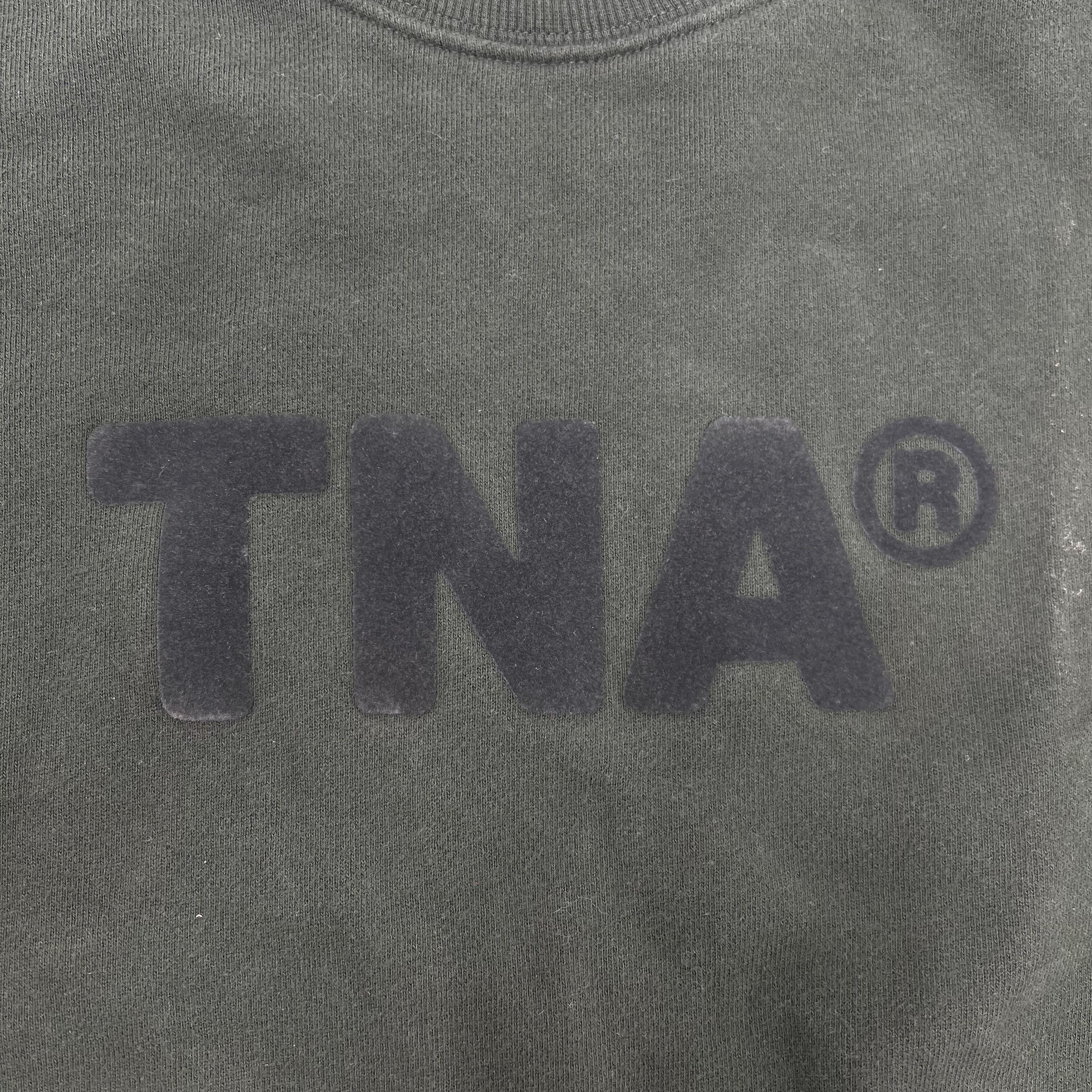 Aritzia TNA Olive Green Cozy Fleece Perfect Fit Crewneck Sweatshirt Women's M