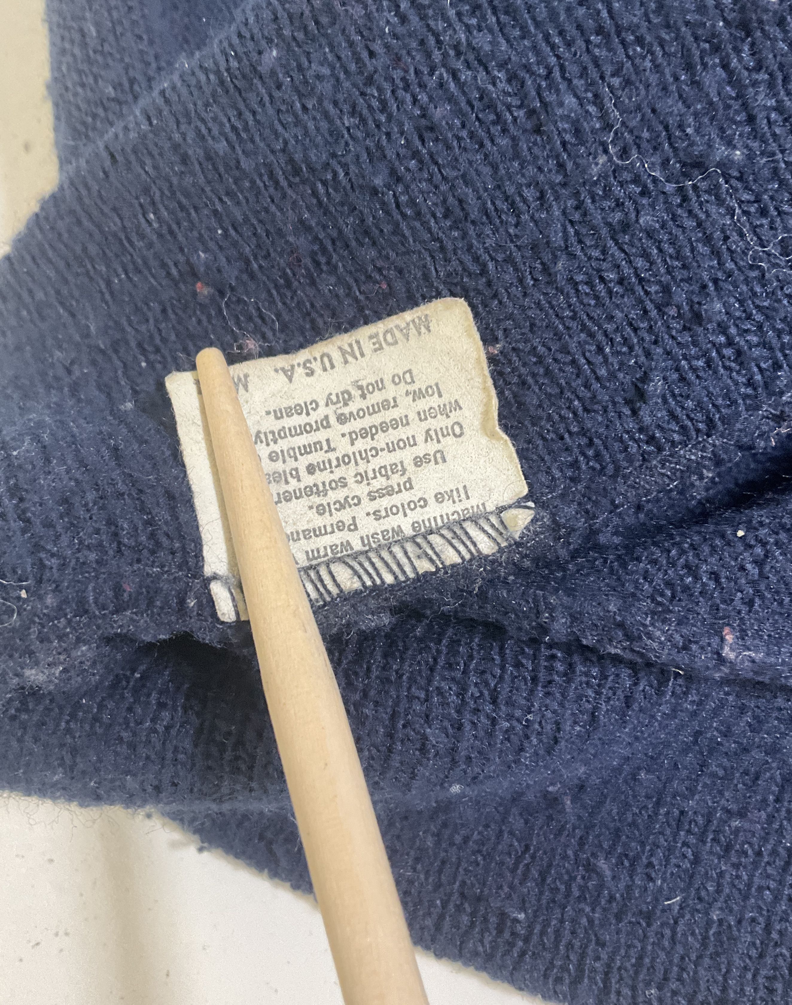 Vintage 80s Jantzen Knit Cardigan Sweater USA Made Blue Men's M