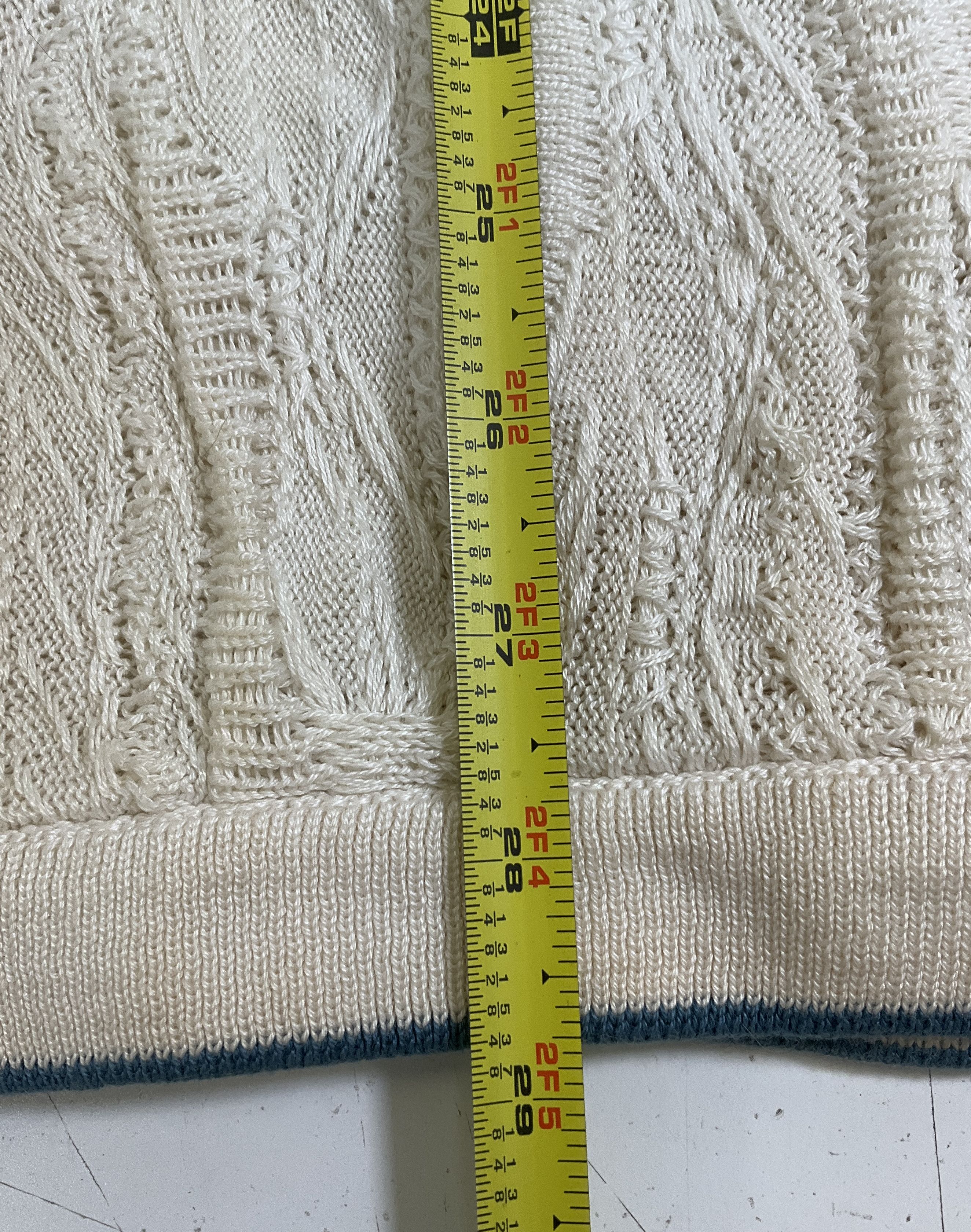 Coogi Basics White 3D Knit Textured Short Sleeve Sweater Men's Size L READ