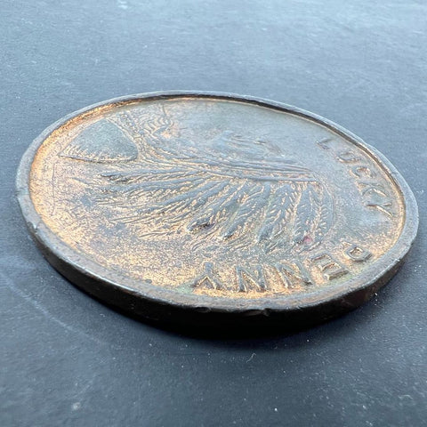 1933 Century of Progress Chicago Exposition Lucky Penny Fort Dearborn 57mm