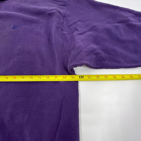 Vintage 90s Nike Embroidered Swoosh Crewneck Sweatshirt Made in USA Sz L
