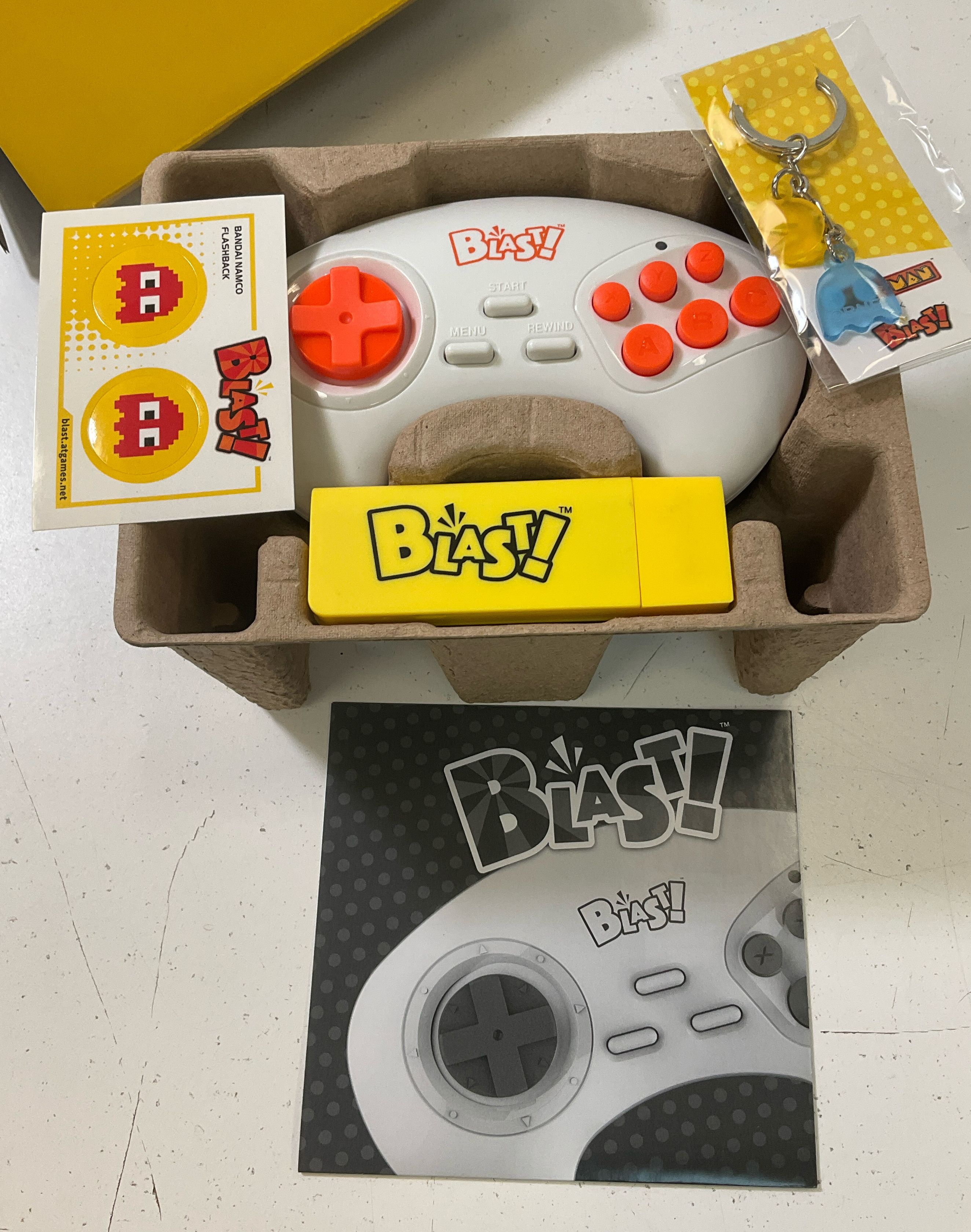 Namco Bandai Set of Two Pac-Man Plug In Game Systems Ms Pac-Man Blast Open Box
