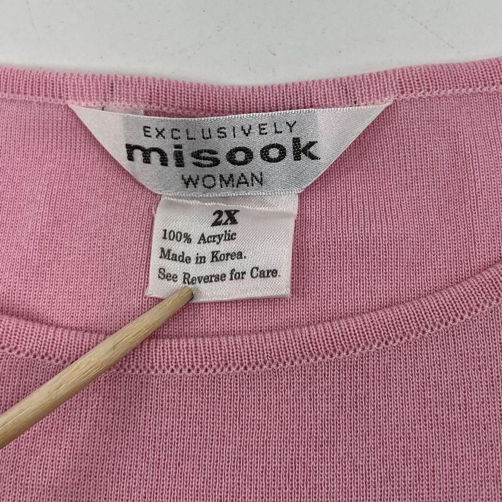 Misook Multicolor Lot of 3 Knit Top Sweater Duster Cardigan Women's 2X