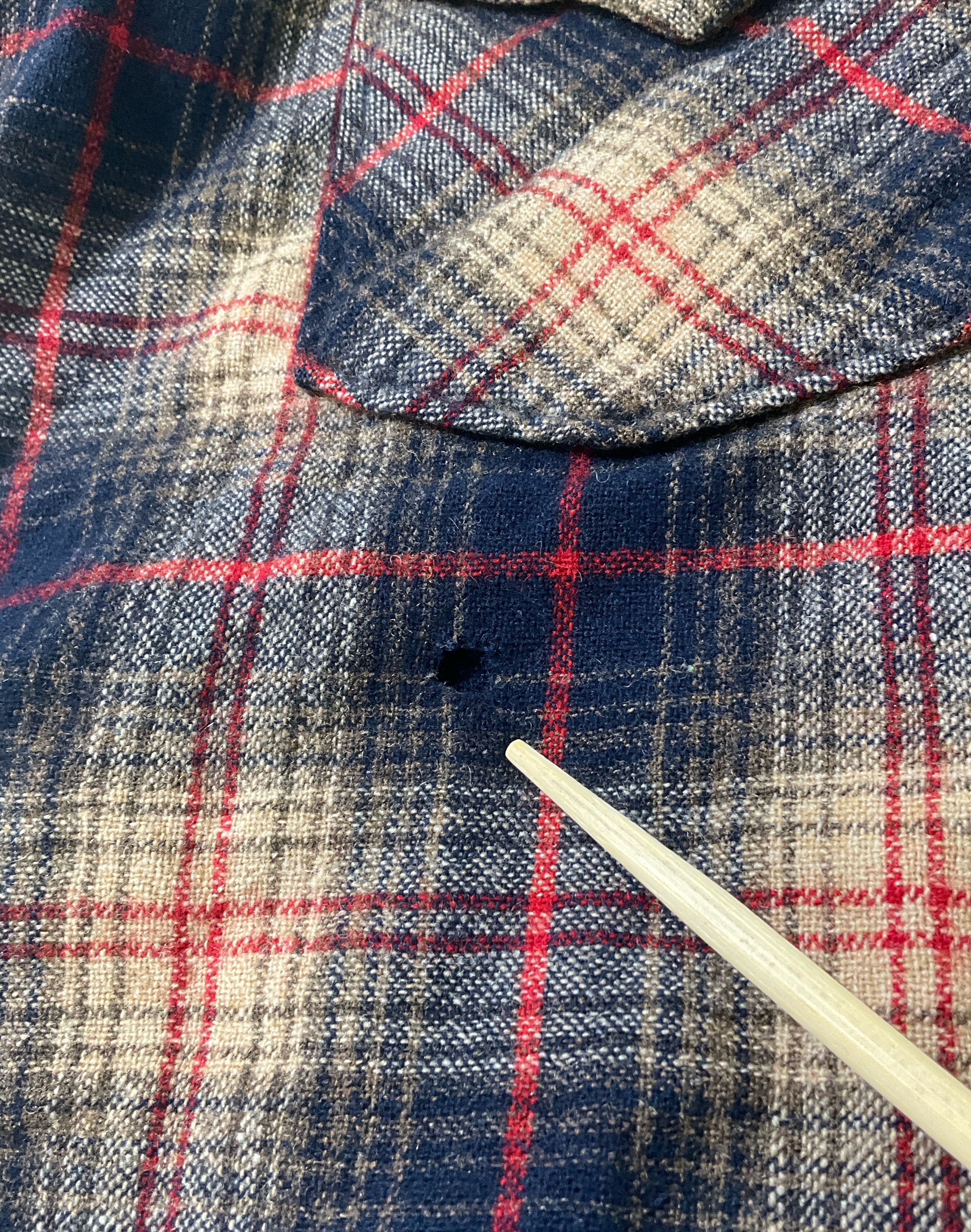 Pendleton Men's Plaid High Grade Western Wear Wool Snap Button Shirt L Vintage