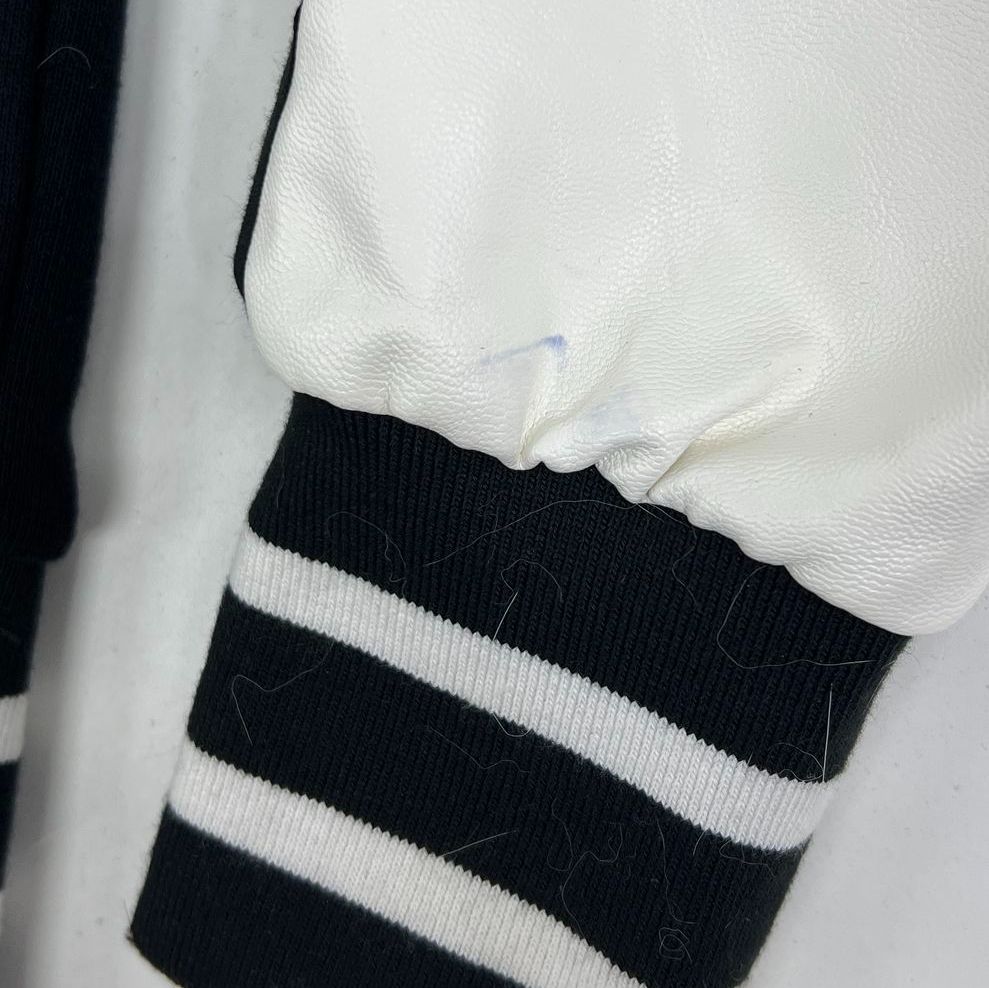 Marshmello Spirit Halloween DJ Costume Bomber Varsity Jacket Black White Teen