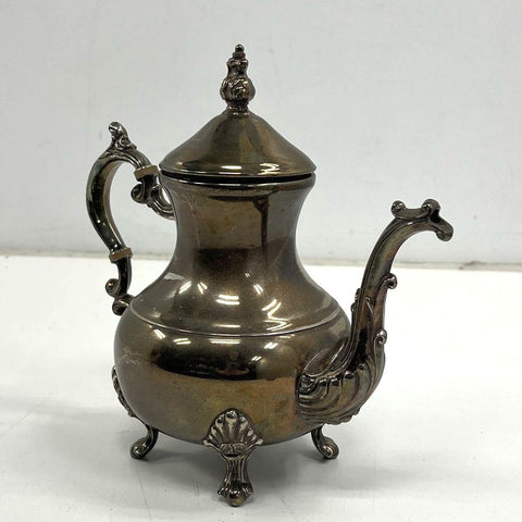 F.B. Rogers Silver Plate Ornate Victorian Style Tea Pot Holloware 10.5"