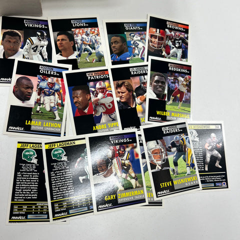 Vintage 90s NFL Football Cards Lot Pro Set Action Packed 1991 Pinnacle Box