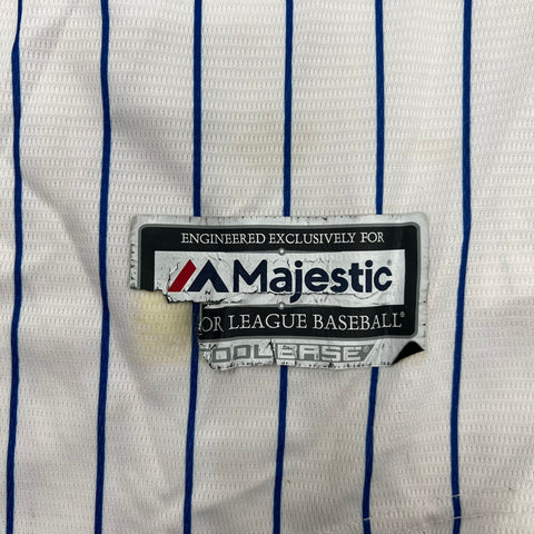 Majestic Chicago Cubs Jake Arrieta #49 Pinstripe MLB Baseball Jersey Sz M