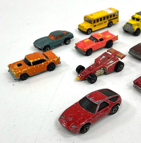 Vintage Hot Wheels 15 Car Lot Blackwall Era 1970s-80s Diecast Shell Truck Bus