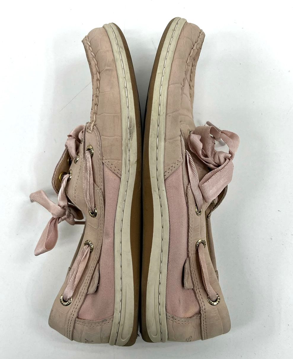 Sperry Pink Leather? Loafer Slip In Casual Lace Up Shoes Women's Size 7