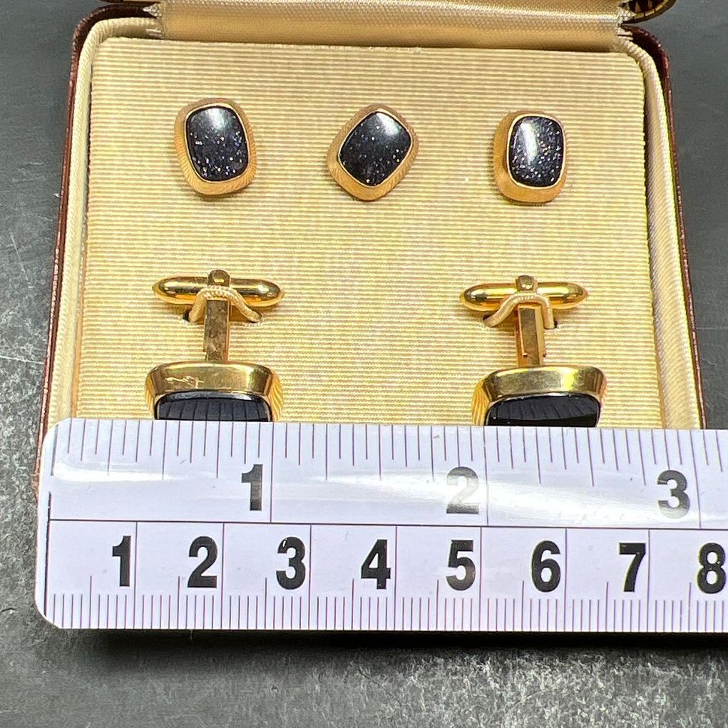 Correct 1/20 14K Gold Filled Cufflink Set IOB