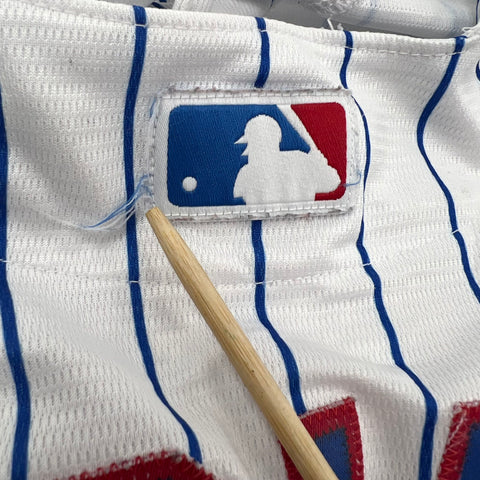 Majestic Chicago Cubs Jake Arrieta #49 Pinstripe MLB Baseball Jersey Sz M