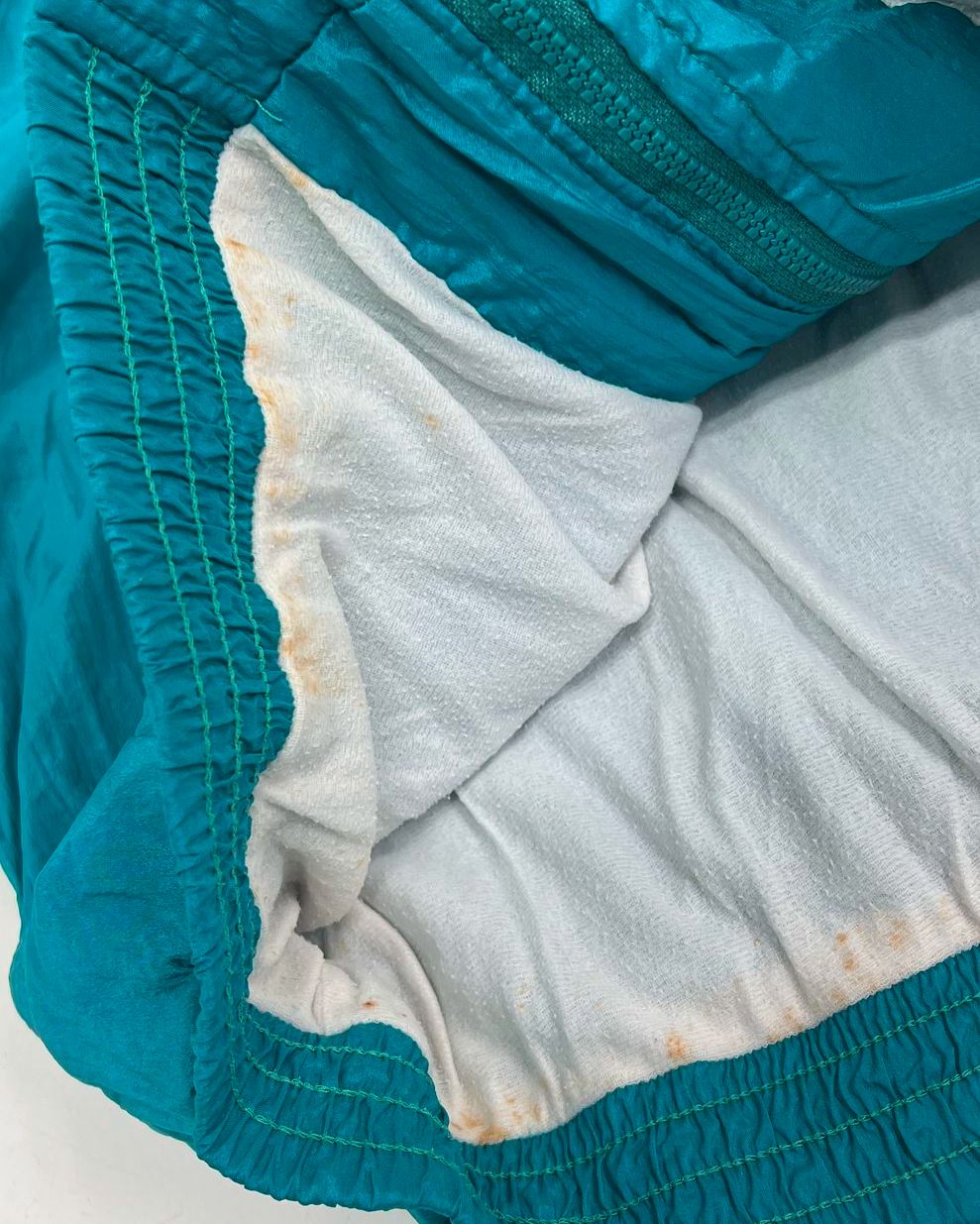 J.L. Motion Vintage 80s Teal Nylon Tracksuit Windbreaker Pants Set Womens L