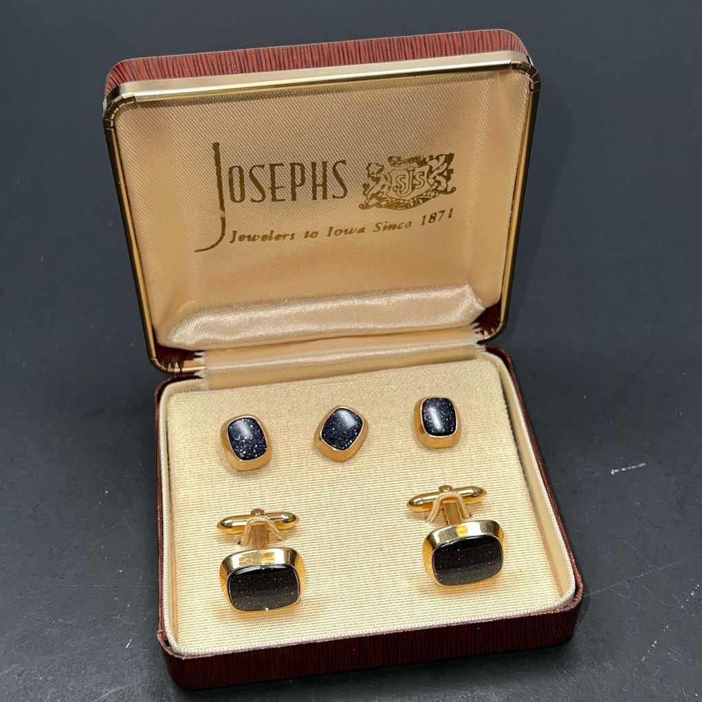 Correct 1/20 14K Gold Filled Cufflink Set IOB