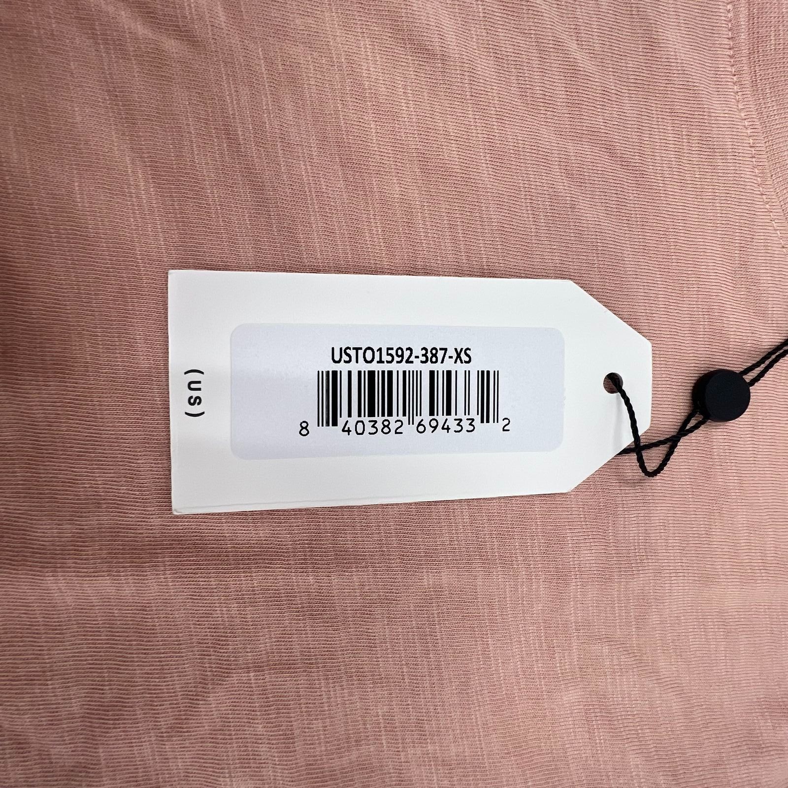 NWT Universal Standard Blush Solid Tag Cotton Modal Long Sleeve Shirt Women XS