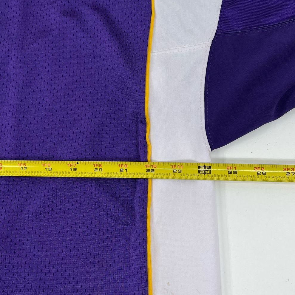 Men's Reebok NFL Short Sleeve Purple Brett Favre 44 Sports Jersey - Size 50