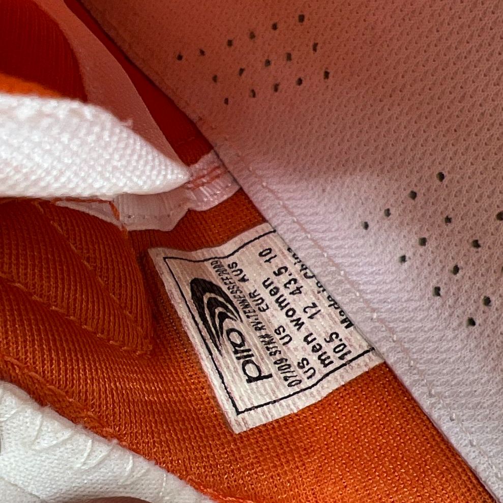 Piro Tennessee Volunteers White Orange Sneakers w/ Bag Men's Size 10.5