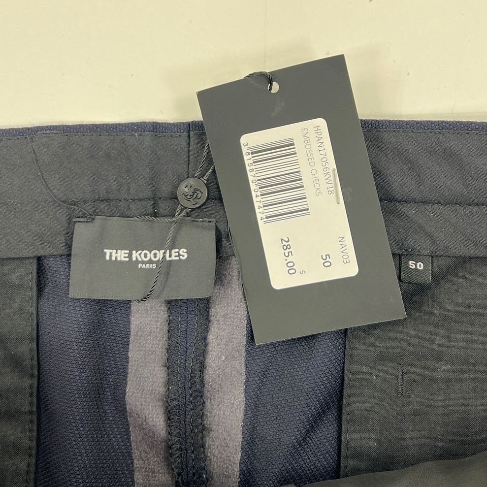 NWT Women's The Kooples France Dark Blue Dress Pants Slacks - Size 50
