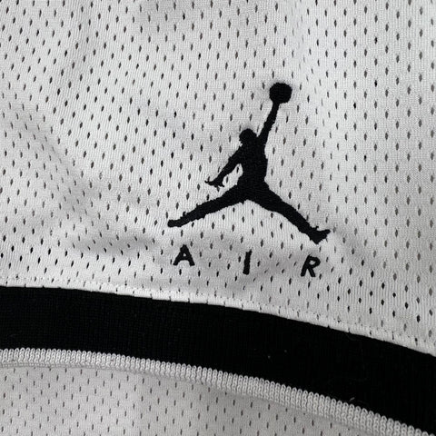 Jordan 23 Mesh Basketball Jersey White Black Short Sleeve Shirt Men's Size M