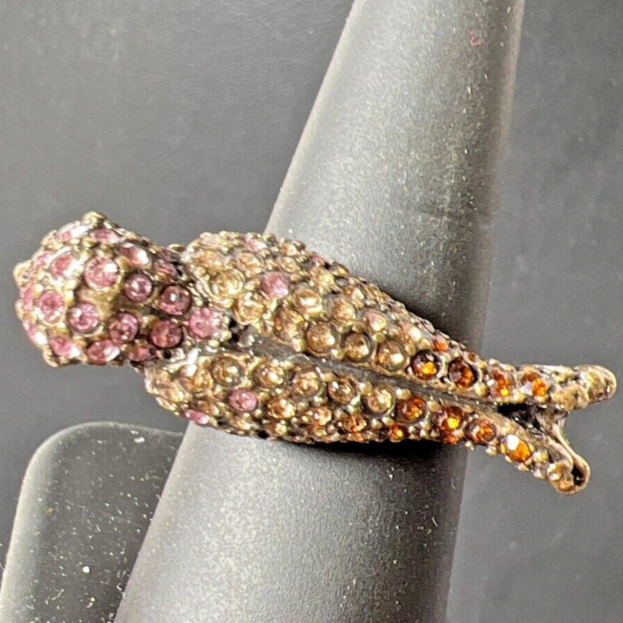 Lucky Brand Rhinestone Crystal Bird Ring Size 8 US – Shop Thrift World