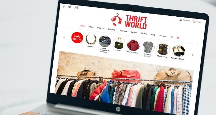 Thrift World’s website redesign