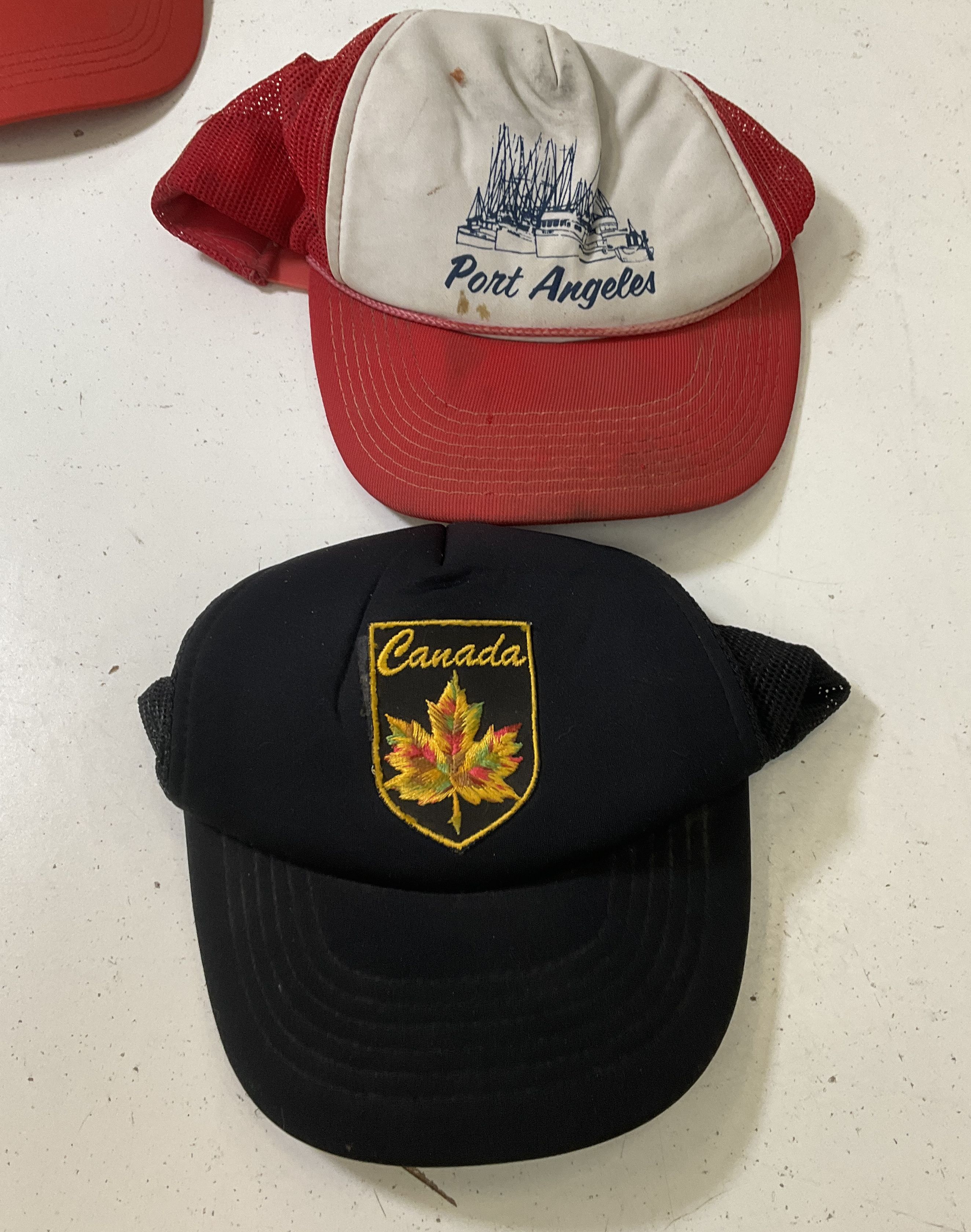 Vintage 80s Trucker Hat Lot 6 Toyota Canada Novelty Beer Snapback Stained