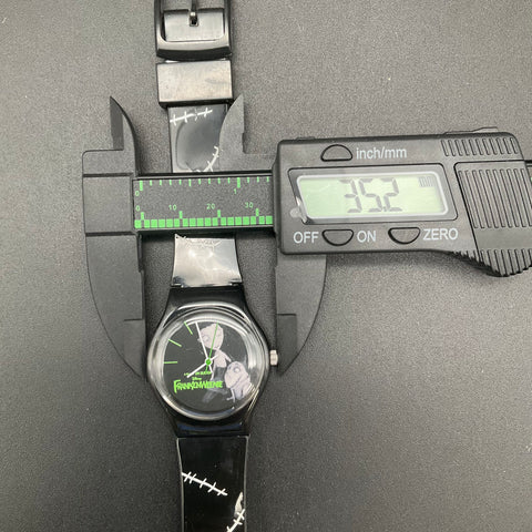 Disney Tim Burton Frankenweenie Wristwatch Victor Sparky Stitch Pattern Strap
