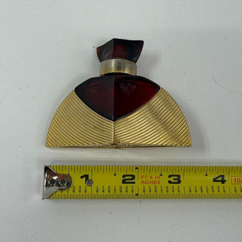 Vintage 80s Houbigant Raffinee Parfum Mini Perfume Bottle Art Deco Women's