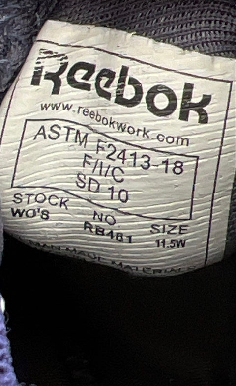 Reebok Work Astroride Strike RB461 Navy Pink Steel Toe Safety Shoes Size 11.5W
