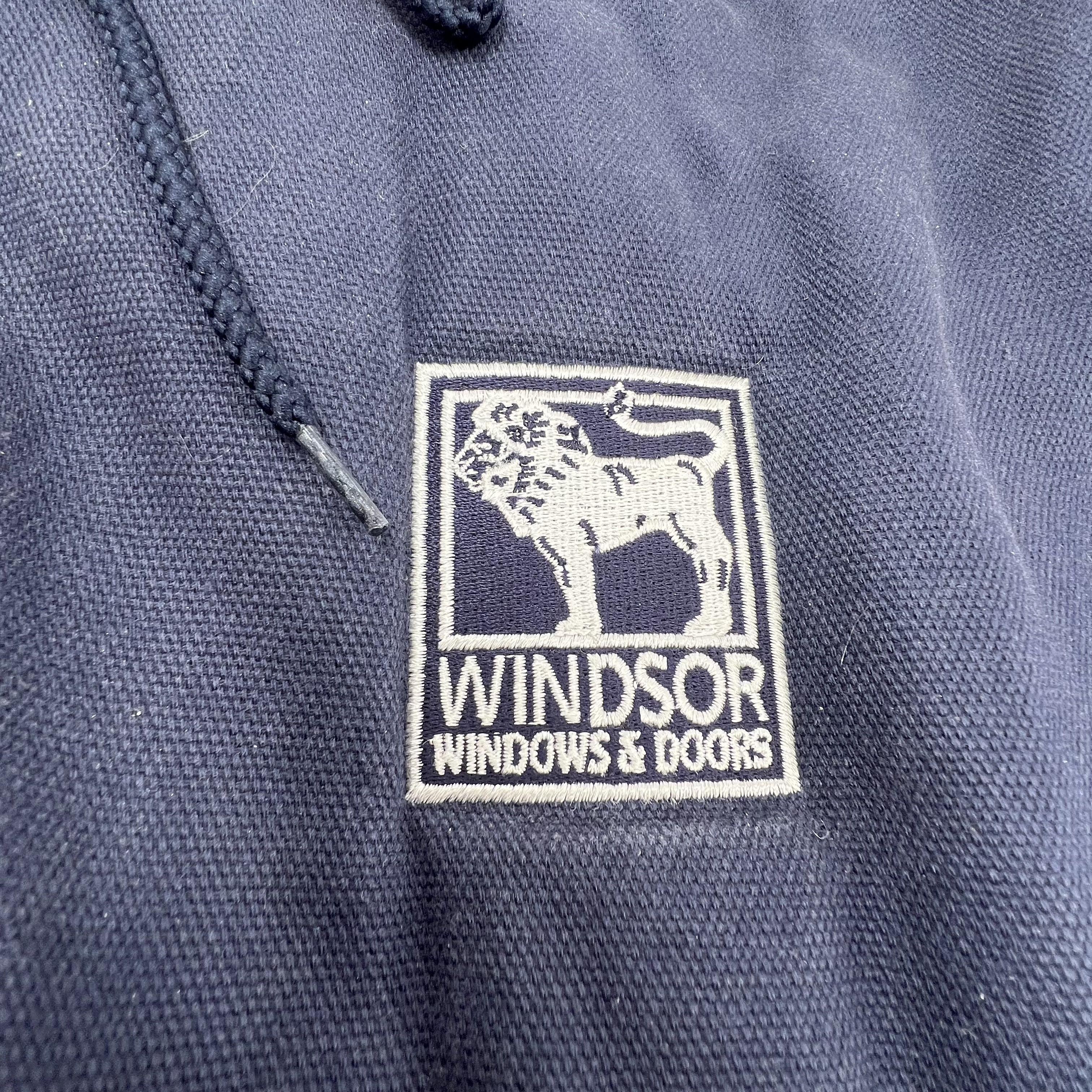 Tri-Mountain Windsor Windows Blue Hooded Workwear Jacket Men's XL