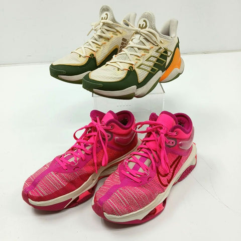 Nike Air Zoom GT Jump 2 & Adidas Mahomes 1 Impact FLX Training Shoes Men Size 9