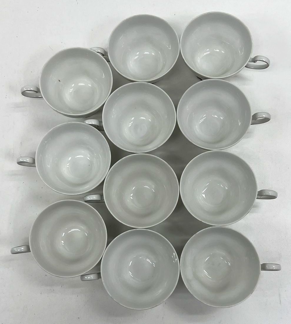 Vintage Johann Haviland Bavaria Germany 14 Pc Tea Set Platinum Trim Baroque