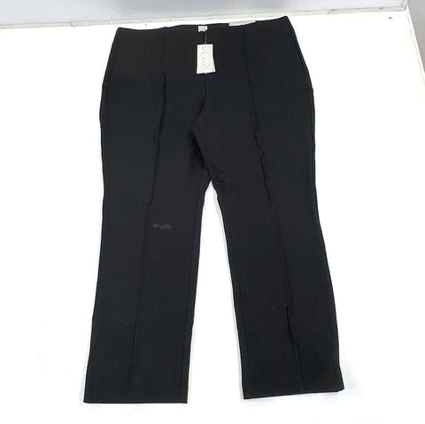 Chico's Black So Slimming Juliet Straight Leg Pants Women's Size 16S 3S NWT