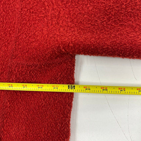 Vintage Oscar de la Renta Rust Wool Alpaca Zip Sweater Jacket Women's XL