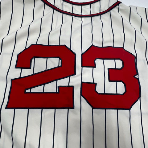 Match-Up KC Pinstripe Baseball Jersey #23 USA Logo Sleeve Mens Size M