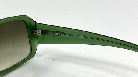 SEEMMONDO Trapper Women's Green Square Oversized Gradient Sunglasses Sz One Size