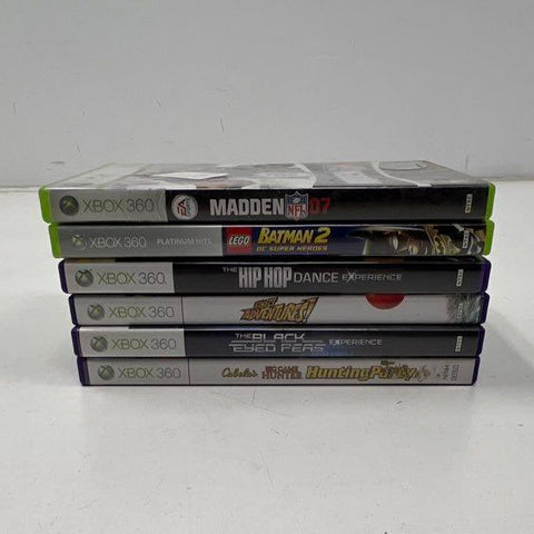 LEGO Batman 2 Madden 07 6 Xbox 360 Game Lot Kinect Adventures Dance