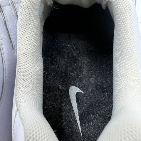 Nike Shox White Leather Running Training Shoes Sneakers Size 8